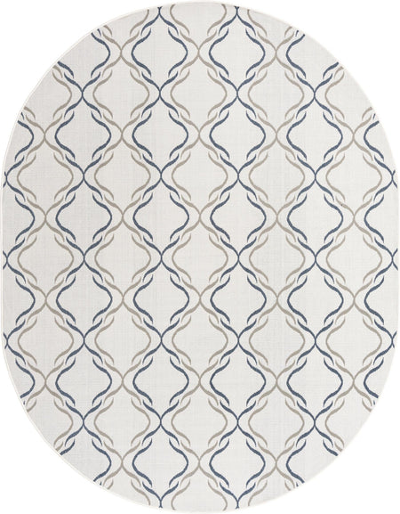 Seaside Lattice Collection Area Rug -  Hastings