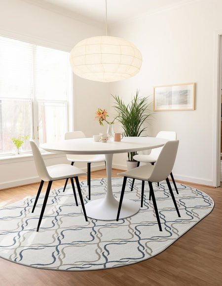 Seaside Lattice Collection Area Rug -  Hastings