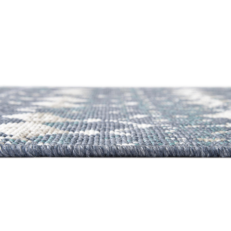 Seaside Lattice Collection Area Rug -  Margate Rectangle Navy Blue  lifestyle 62