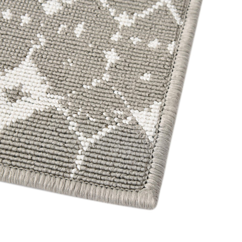 Seaside Lattice Collection Area Rug -  Margate Rectangle Gray  lifestyle 73