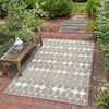 Seaside Lattice Collection Area Rug -  Margate Rectangle Gray  lifestyle 89