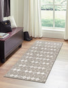 Seaside Lattice Collection Area Rug -  Margate Runner Gray  lifestyle 236