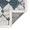 Seaside Lattice Collection Area Rug -  Margate Rectangle Ivory and Blue  lifestyle 85