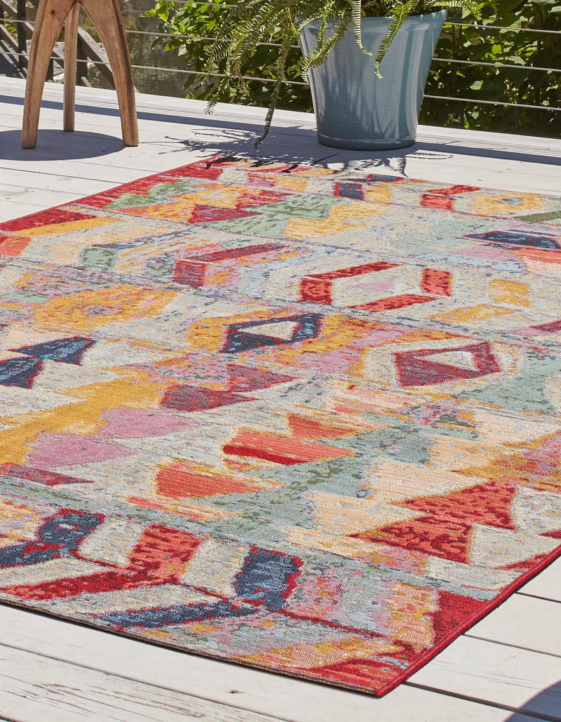 Urban Terrace Collection Area Rug -  Arcade Rectangle Multi  lifestyle 4