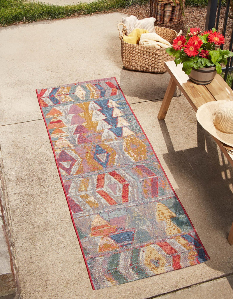 Urban Terrace Collection Area Rug -  Arcade Runner Multi  lifestyle 24