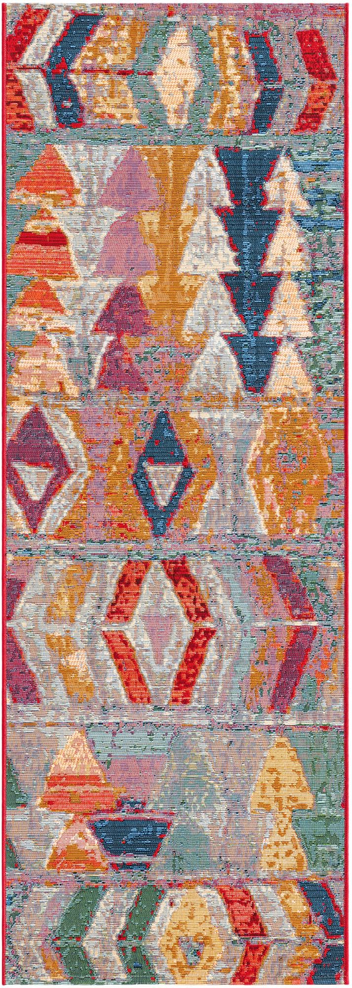 Urban Terrace Collection Area Rug -  Arcade Runner Multi  lifestyle 19