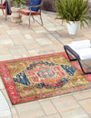 Patio Elegance Collection Area Rug -  Sanctuary Square Multi  lifestyle 17