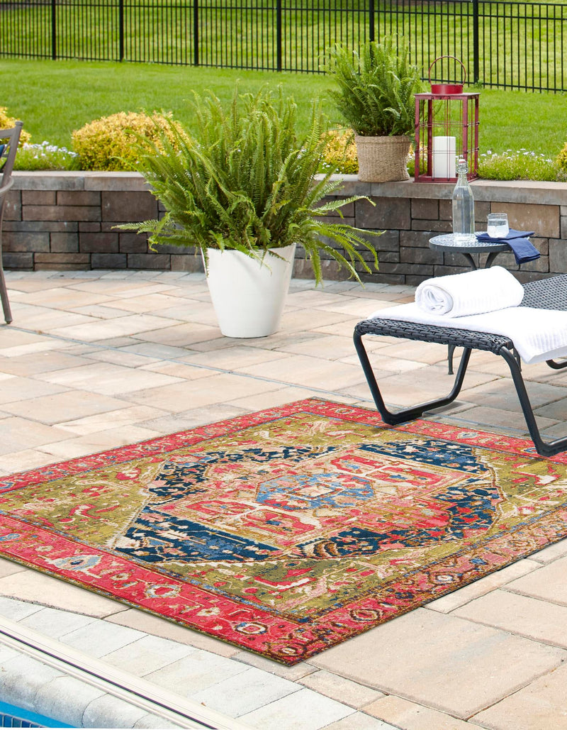 Patio Elegance Collection Area Rug -  Sanctuary Square Multi  lifestyle 22