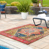 Patio Elegance Collection Area Rug -  Sanctuary Square Multi  lifestyle 53