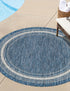 Terrace Fringe Collection Area Rug - Veranda (Blue)