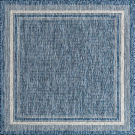 Terrace Fringe Collection Area Rug - Veranda (Blue)