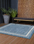 Terrace Fringe Collection Area Rug - Veranda (Blue)