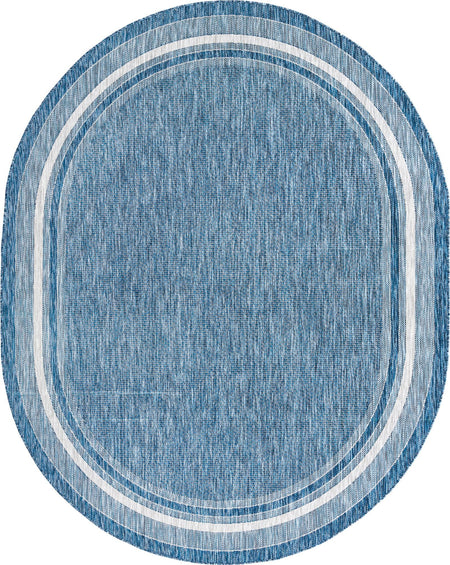 Terrace Fringe Collection Area Rug - Veranda (Blue)