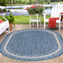 Terrace Fringe Collection Area Rug - Veranda (Blue)