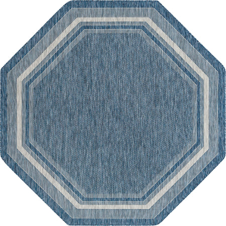 Terrace Fringe Collection Area Rug - Veranda (Blue)