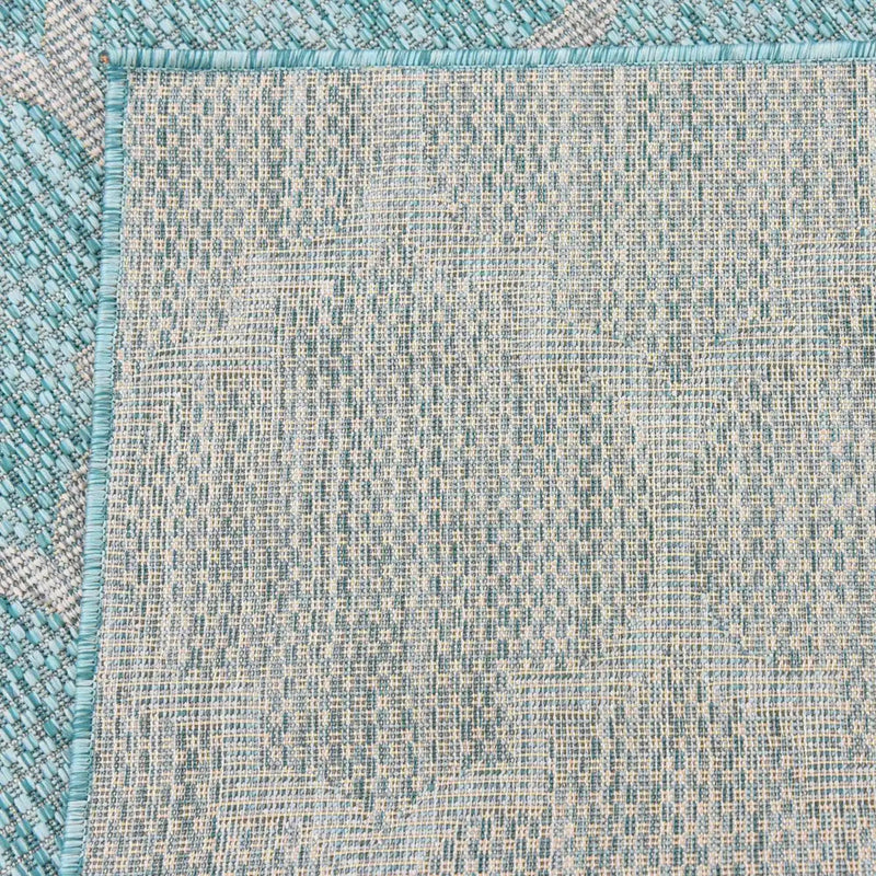 Garden Lattice Oasis Collection Area Rug - Arbor (Aquamarine) Runner Aquamarine  lifestyle 17