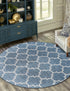 Seaside Lattice Collection Area Rug - Arbor (Navy Blue)