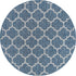 Seaside Lattice Collection Area Rug - Arbor (Navy Blue)