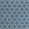 Garden Lattice Oasis Collection Area Rug - Arbor (Navy Blue) Square Navy Blue Main