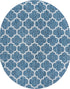 Seaside Lattice Collection Area Rug - Arbor (Navy Blue)