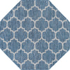 Garden Lattice Oasis Collection Area Rug - Arbor (Navy Blue) Octagon Navy Blue Main