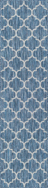 Garden Lattice Oasis Collection Area Rug - Arbor (Navy Blue) Runner Navy Blue Main