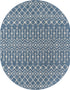 Seaside Lattice Collection Area Rug -  Pergola (Blue)