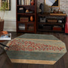 Zagros Oasis Collection Area Rug -  Kermanshah Octagon Blue  lifestyle 83