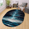 Urban Oasis Collection Area Rug -  Flushing Oval Navy Blue  lifestyle 89