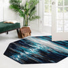 Urban Oasis Collection Area Rug -  Flushing Octagon Navy Blue  lifestyle 95