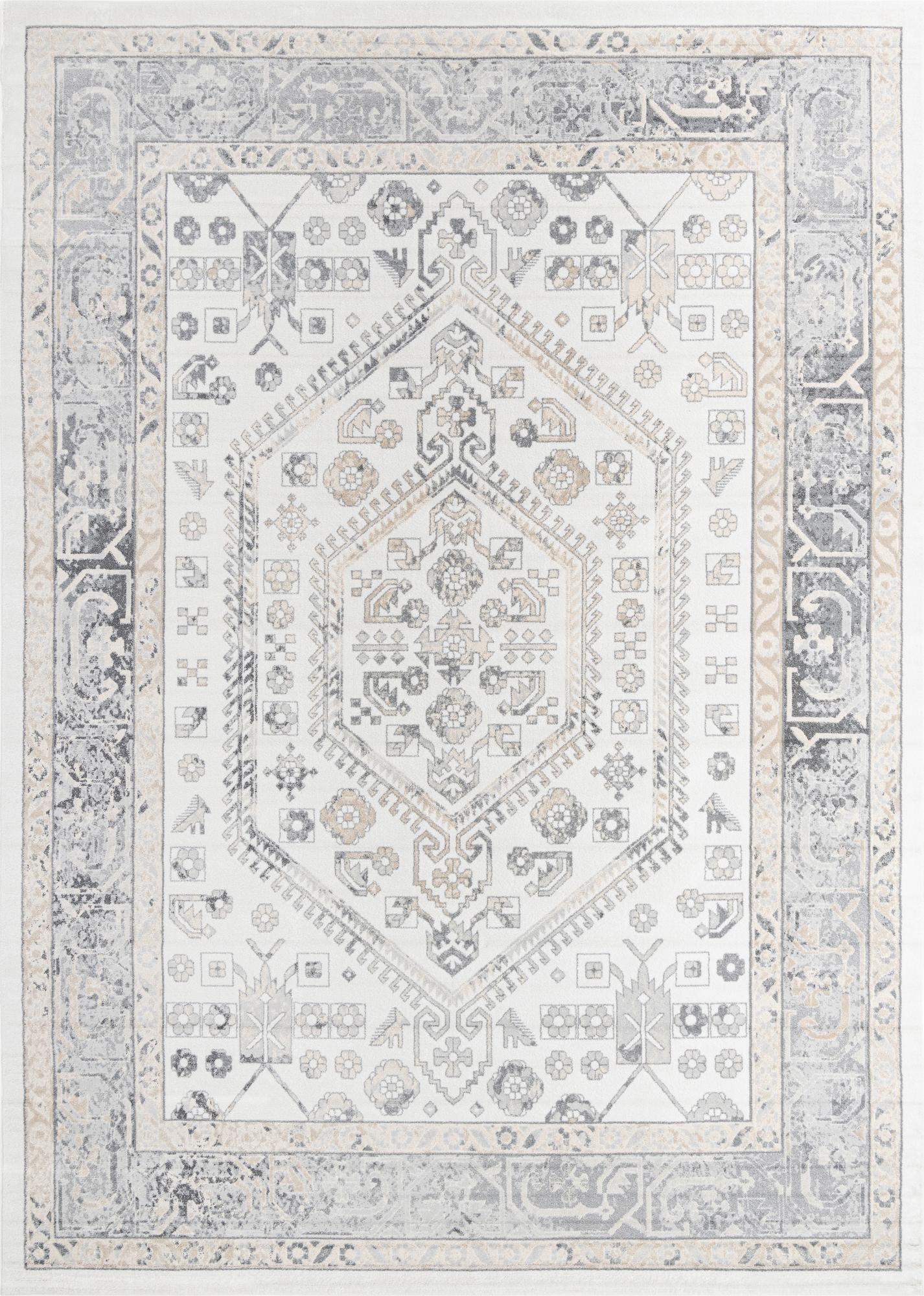 Adriana Terrace Collection Area Rug - Capri (Ivory)