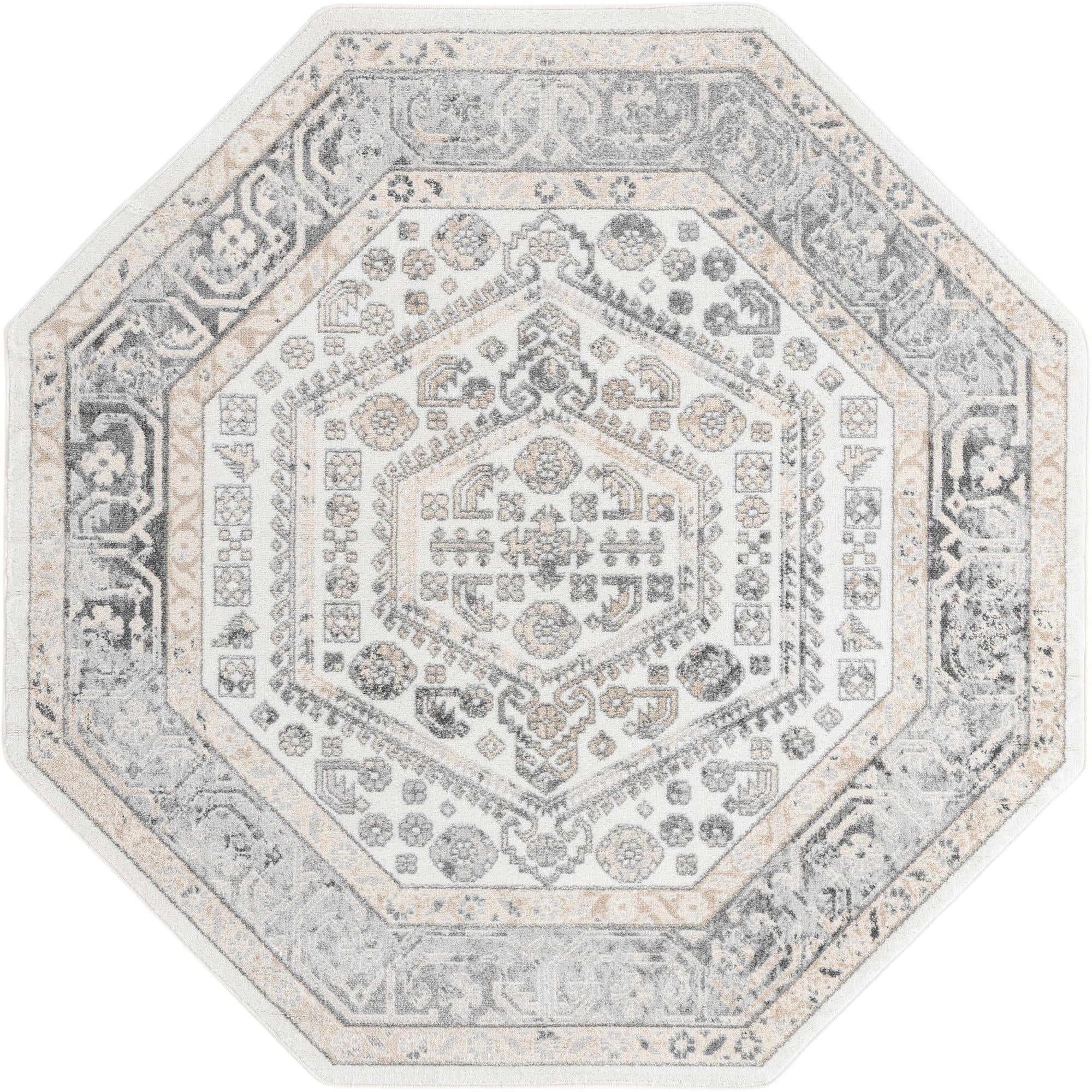 Adriana Terrace Collection Area Rug - Capri (Ivory)