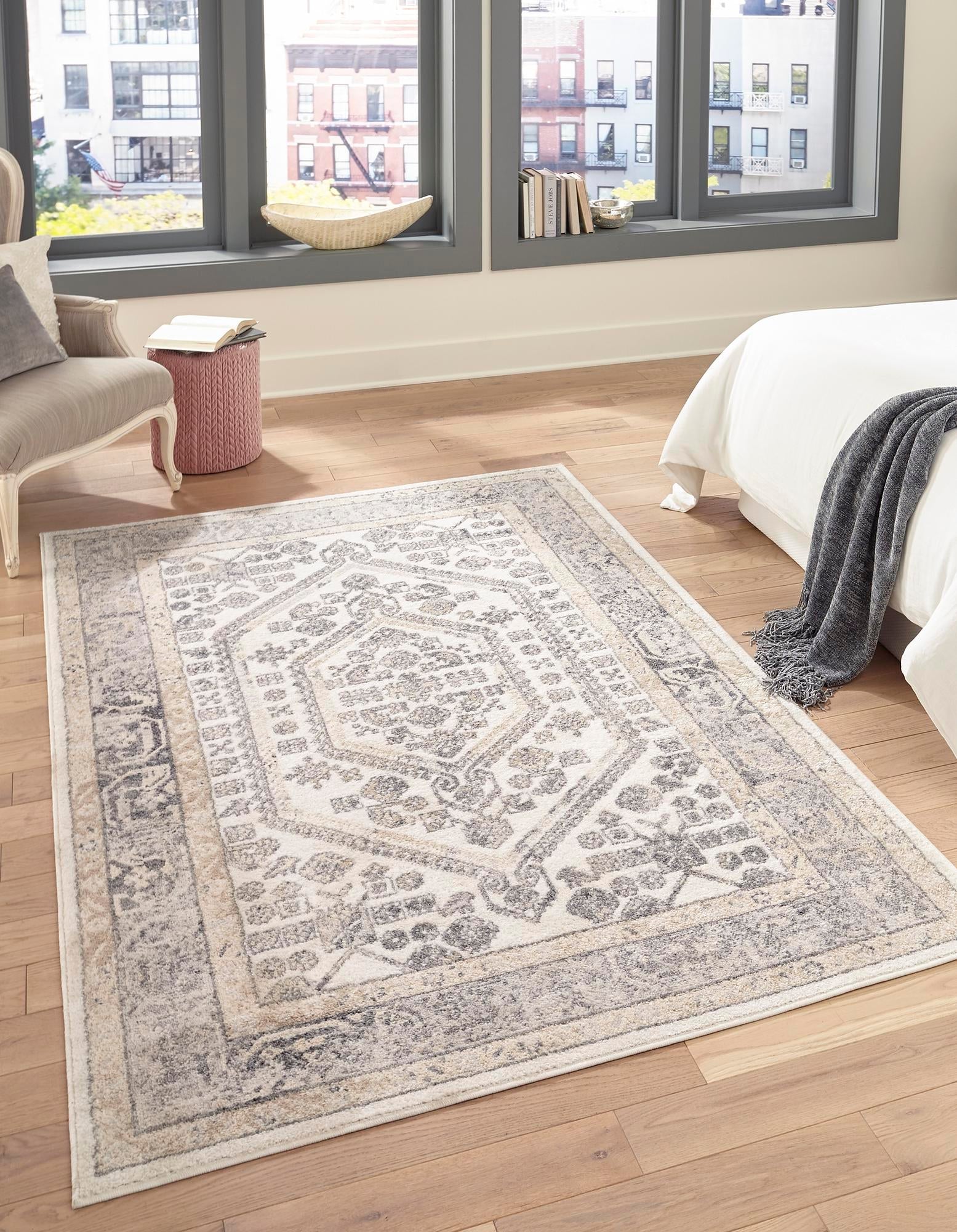 Adriana Terrace Collection Area Rug - Capri (Ivory)