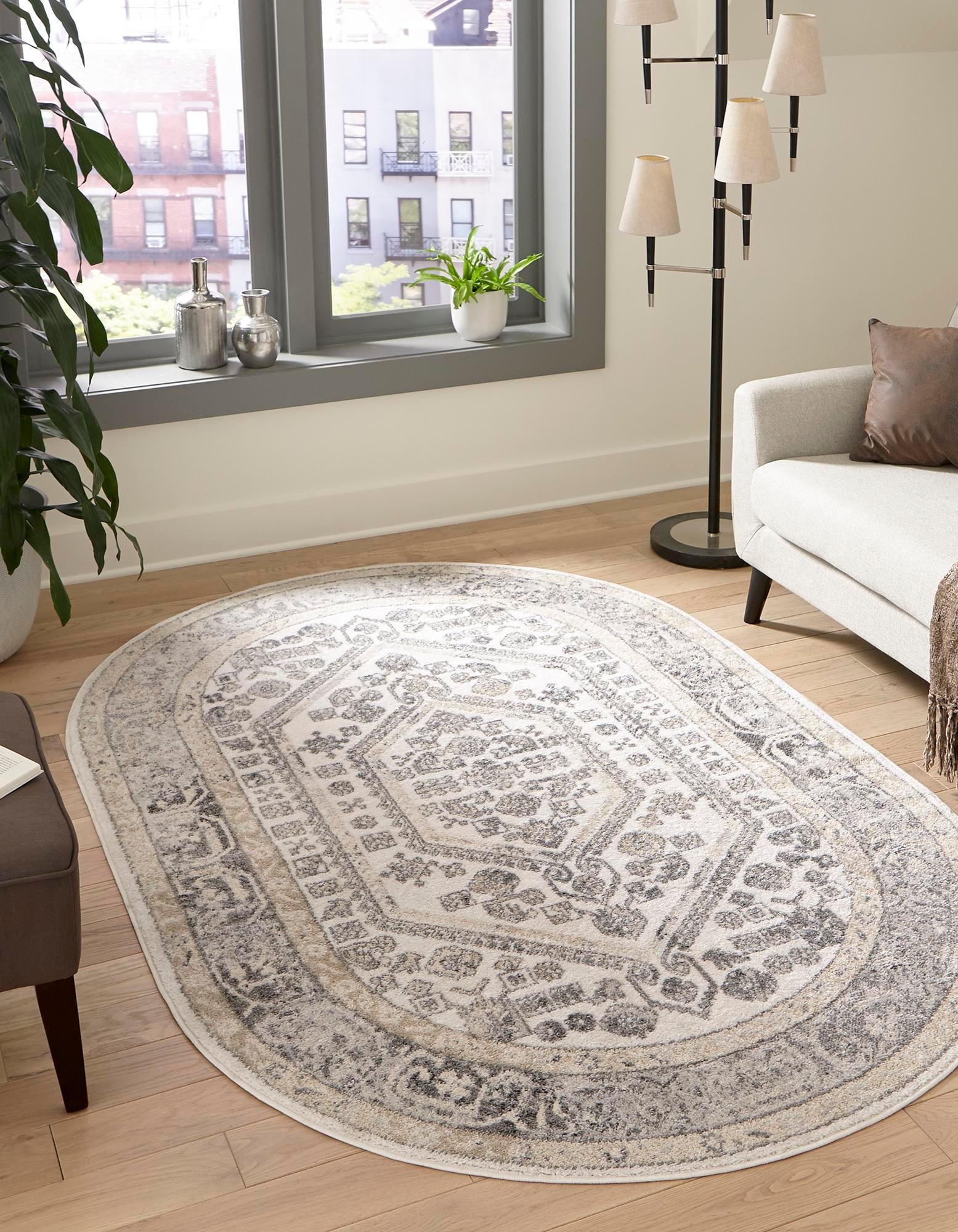 Adriana Terrace Collection Area Rug - Capri (Ivory)