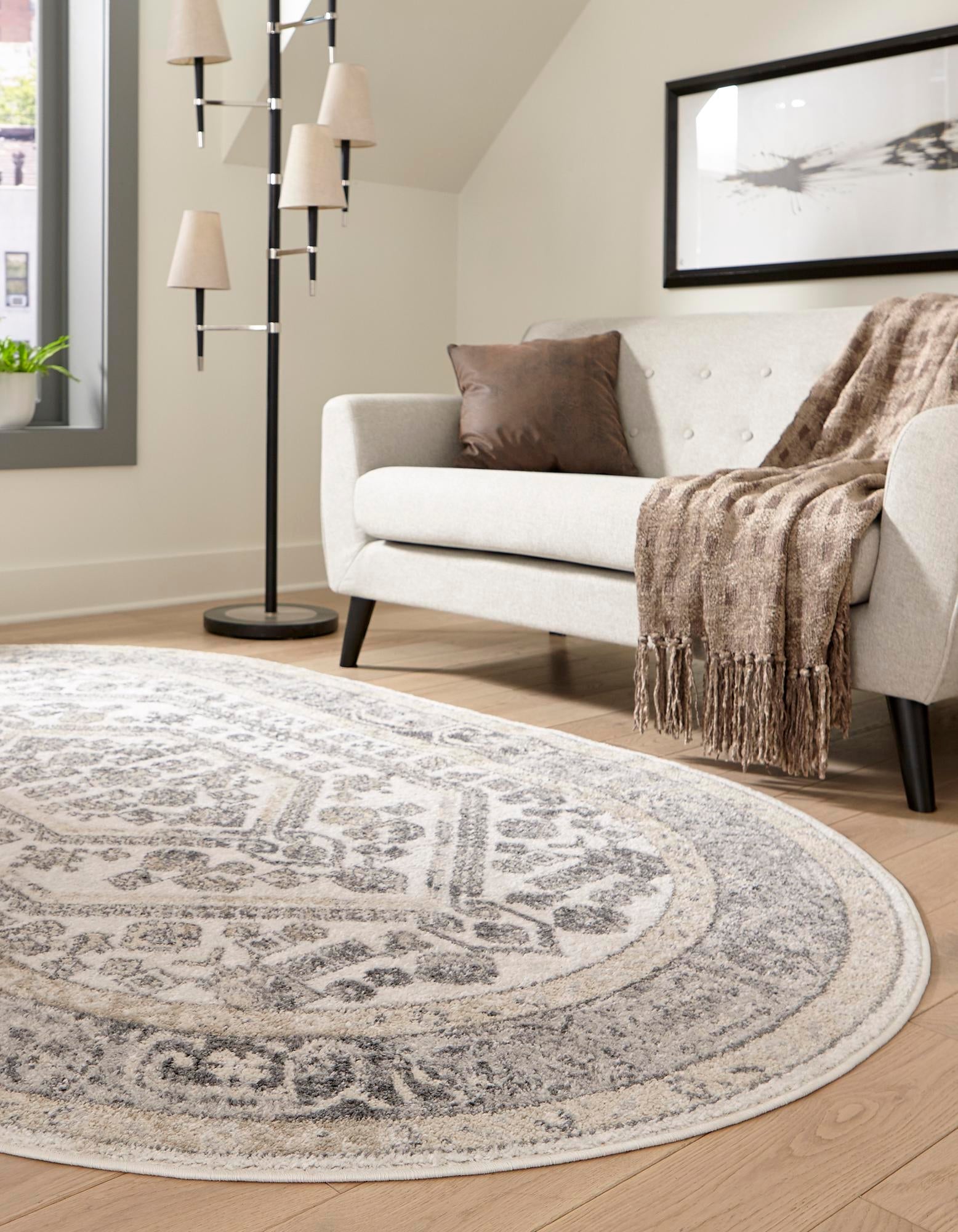 Adriana Terrace Collection Area Rug - Capri (Ivory)