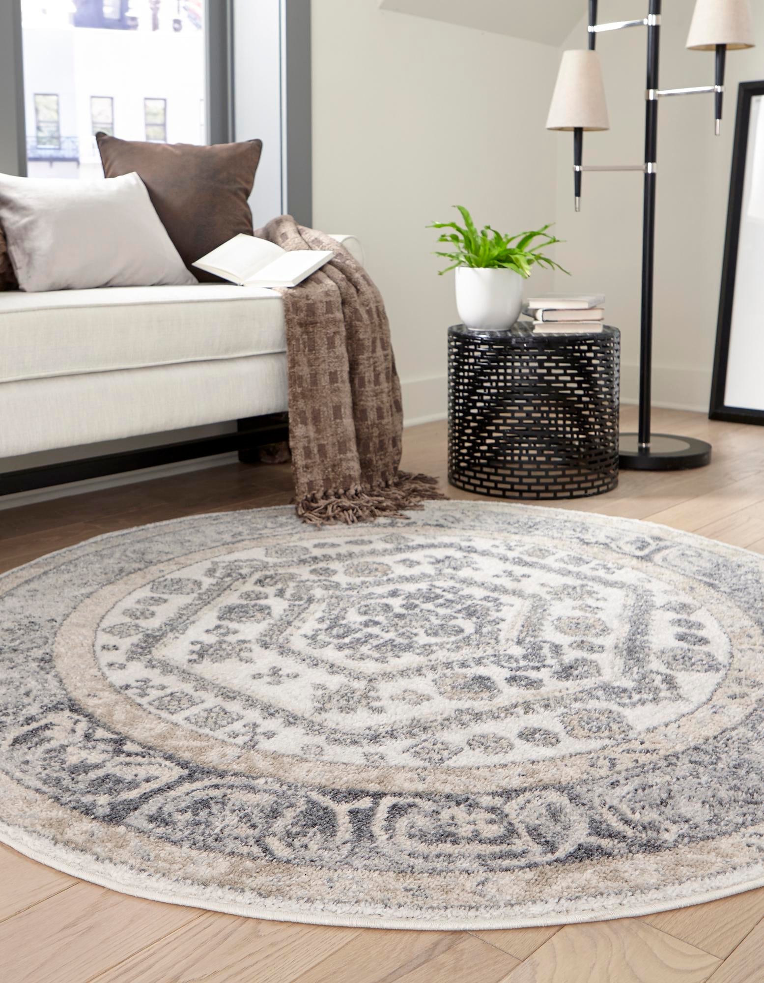 Adriana Terrace Collection Area Rug - Capri (Ivory)