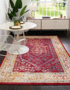 Adriana Terrace Collection Area Rug - Capri (Magenta) Rectangle Magenta  lifestyle 3