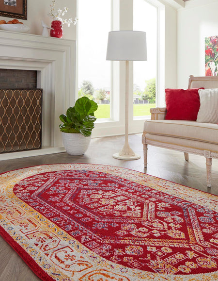 Adriana Terrace Collection Area Rug - Capri (Magenta)