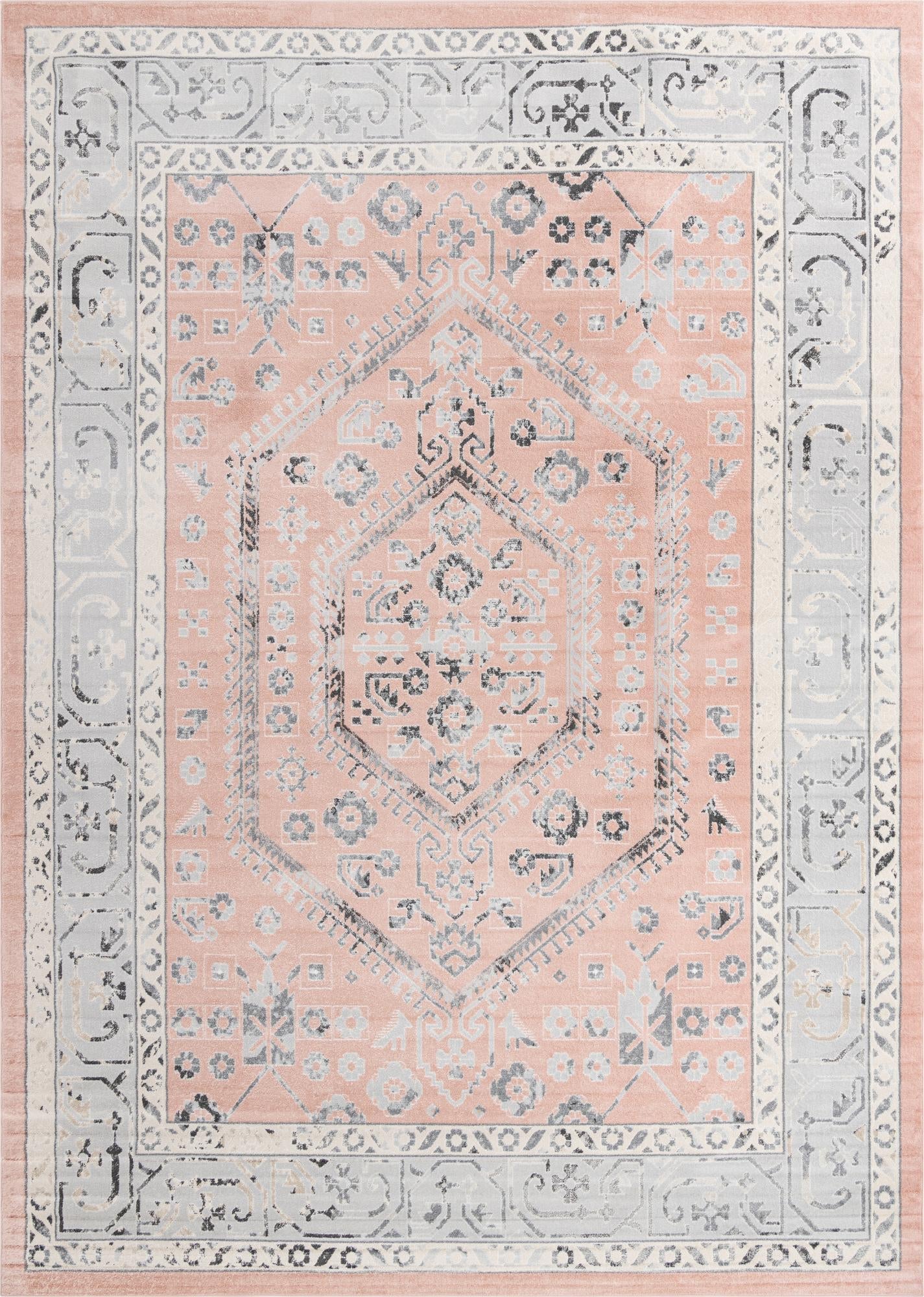 Adriana Terrace Collection Area Rug - Capri (Rose)