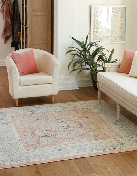 Adriana Terrace Collection Area Rug - Capri (Rose)