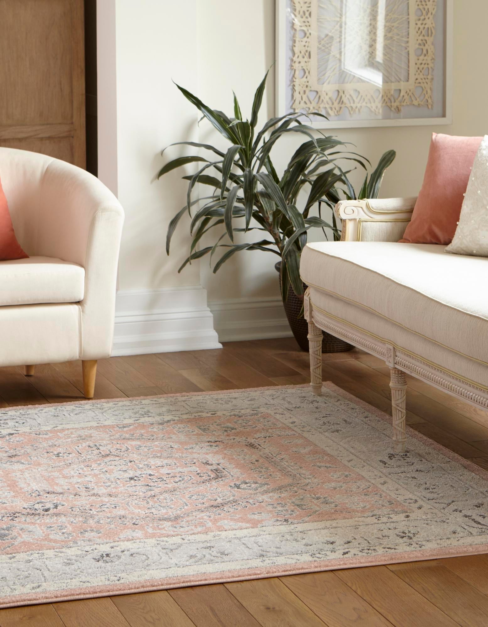 Adriana Terrace Collection Area Rug - Capri (Rose)