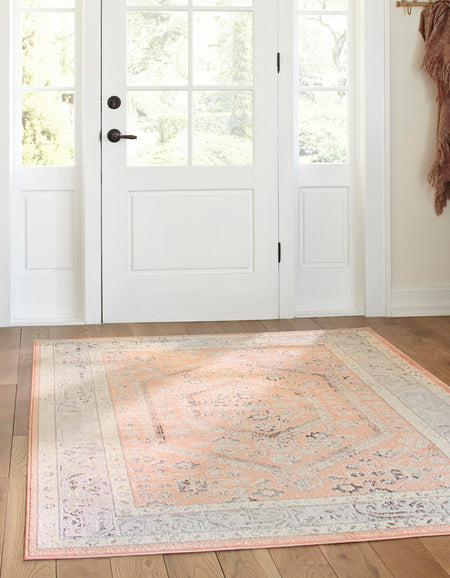 Adriana Terrace Collection Area Rug - Capri (Rose)