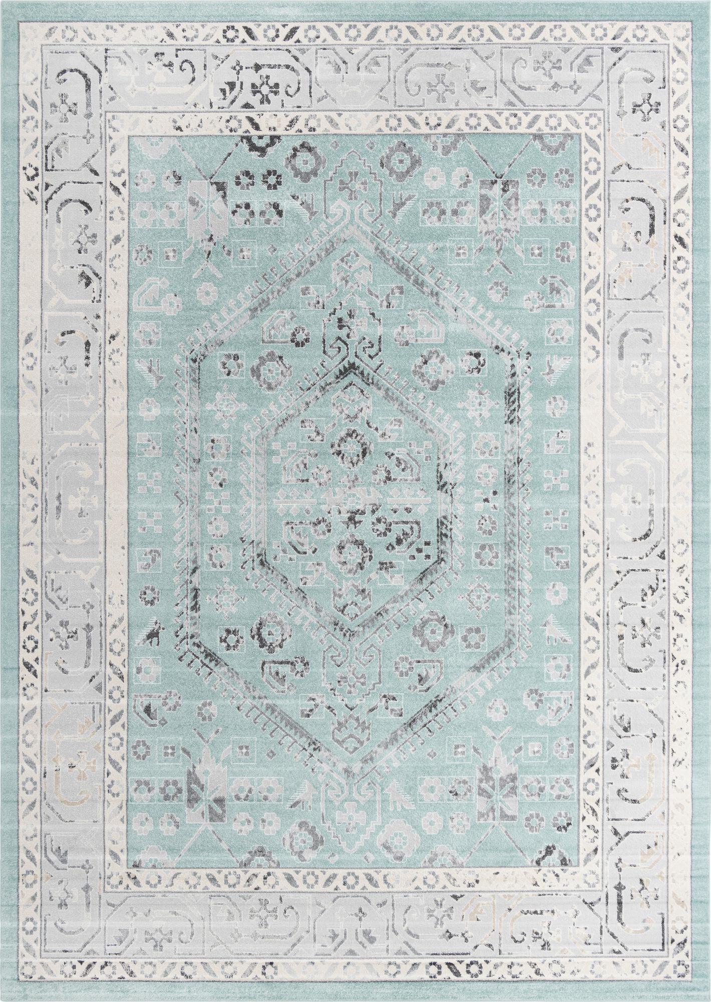 Adriana Terrace Collection Area Rug - Capri (Aqua)