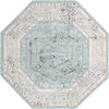 Adriana Terrace Collection Area Rug - Capri (Aqua) Octagon Aqua  lifestyle 4