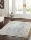 Adriana Terrace Collection Area Rug - Capri (Aqua) Rectangle Aqua  lifestyle 2