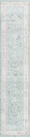 Adriana Terrace Collection Area Rug - Capri (Aqua) Runner Aqua  lifestyle 6