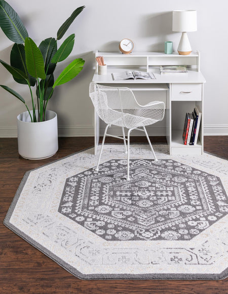 Adriana Terrace Collection Area Rug - Capri (Charcoal)