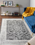 Adriana Terrace Collection Area Rug - Capri (Charcoal)