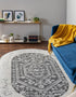 Adriana Terrace Collection Area Rug - Capri (Charcoal)