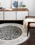 Adriana Terrace Collection Area Rug - Capri (Charcoal)